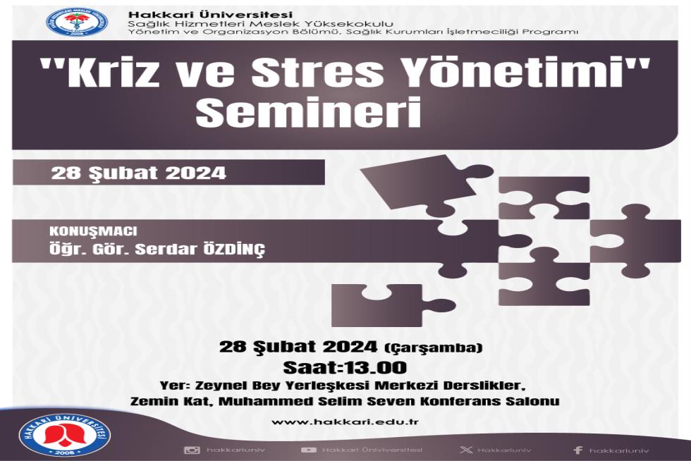 Kriz ve Stres Yönetimi Semineri