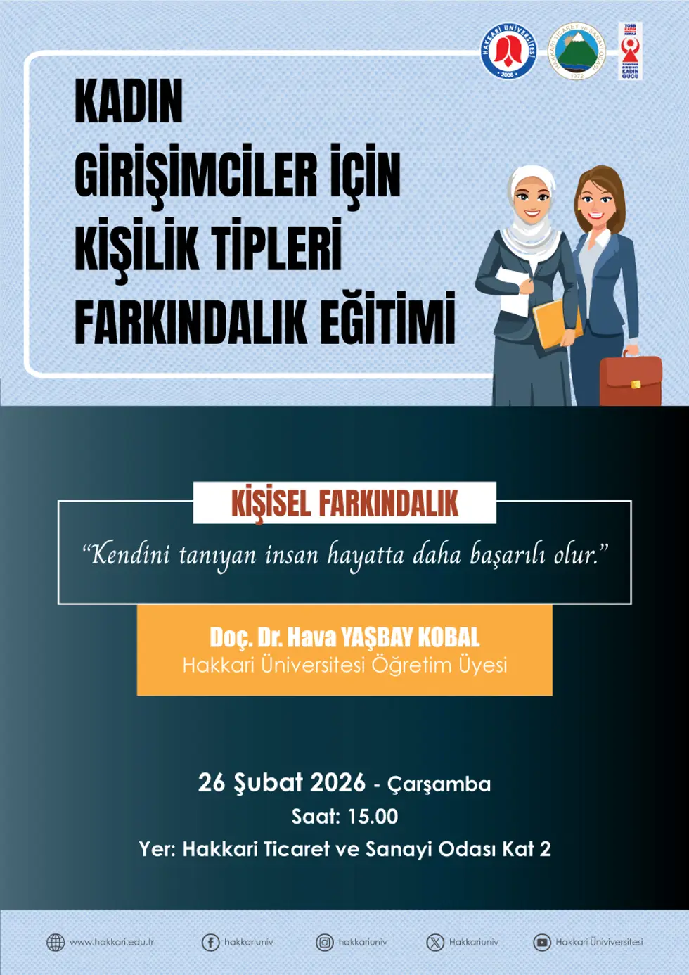 Kadın Girişimciler İçin Kişilik Tipleri Farkındalık Eğitimi