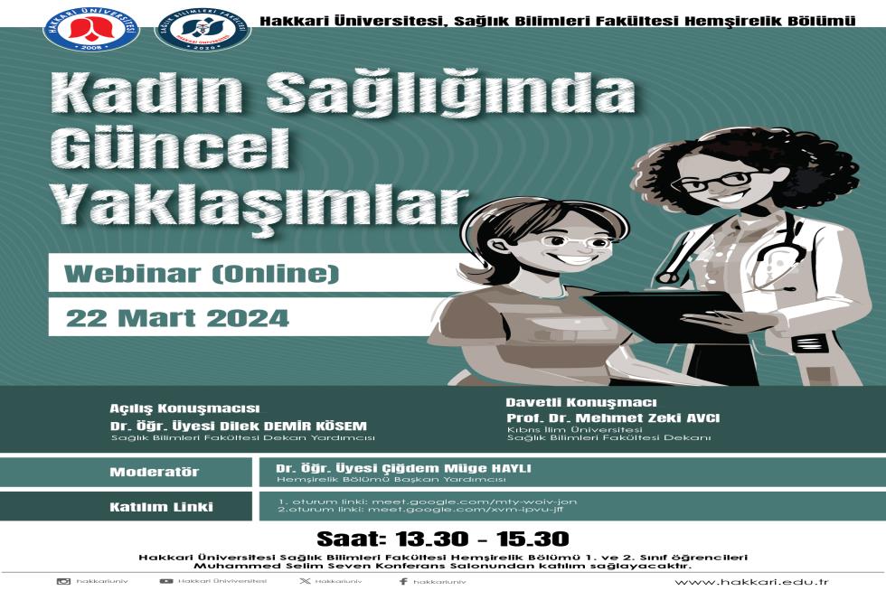 Kadın Sağlığında Güncel Yaklaşımlar Webinar
