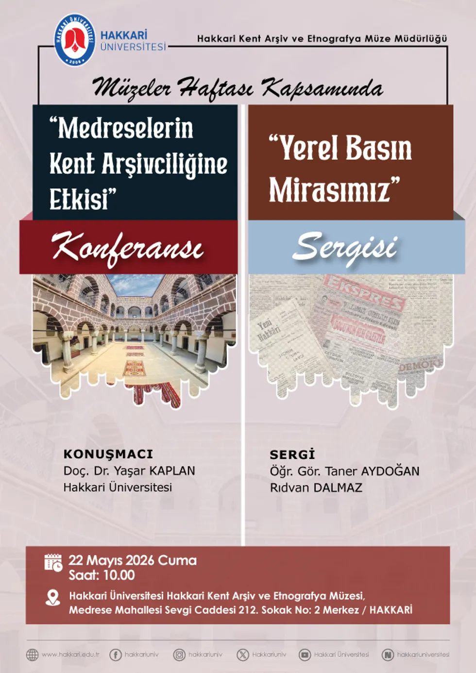 Müzeler Haftası Etkinlikleri