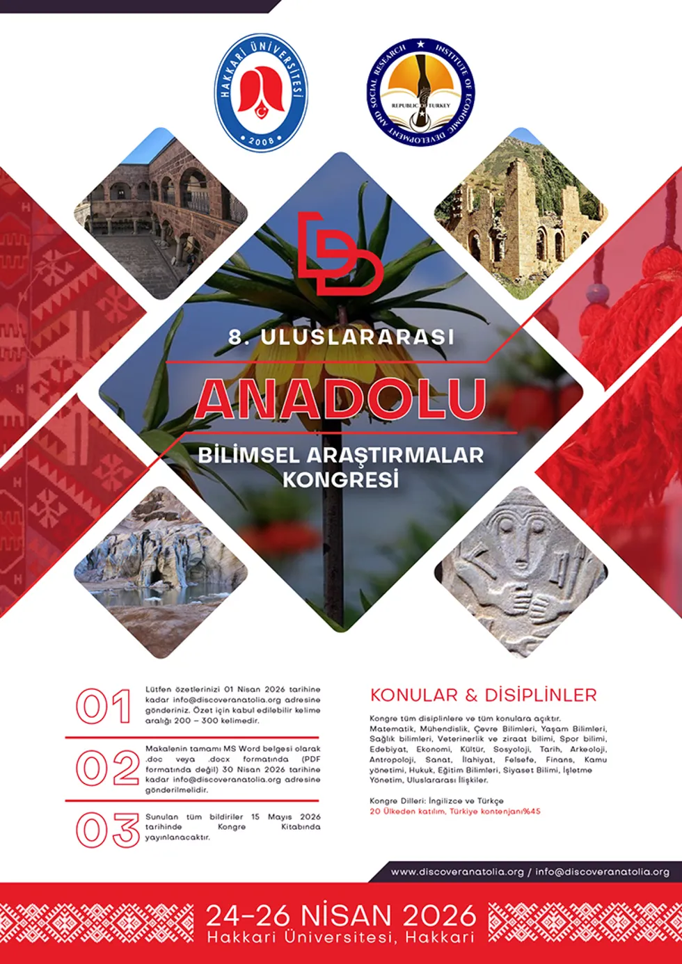 8. Uluslararası Anadolu Bilimsel Araştırmalar Kongresi