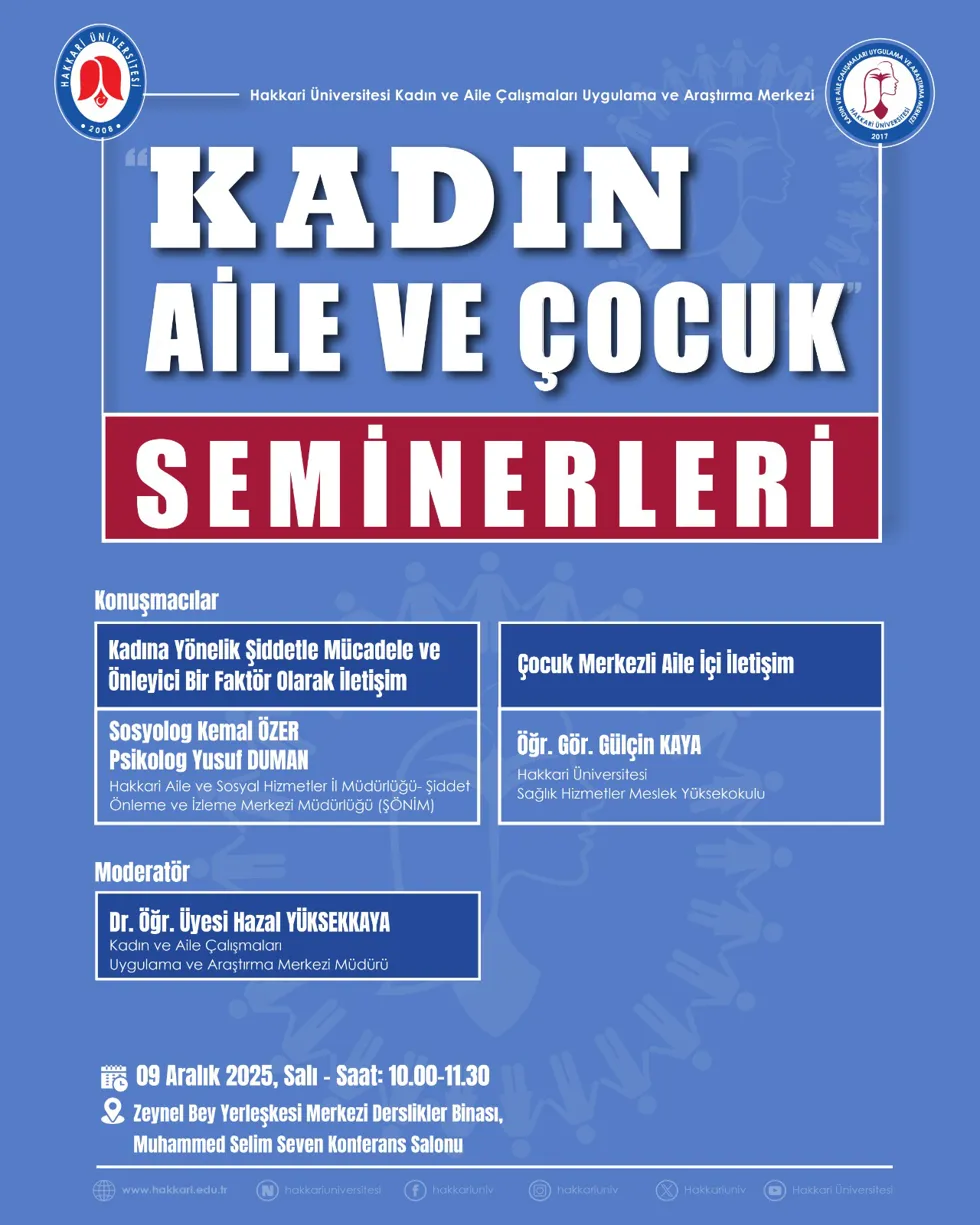 Kadın Aile ve Çocuk Seminerleri