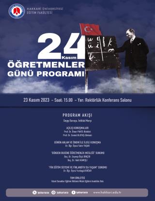 24 Kasım Öğretmenler Günü Programı