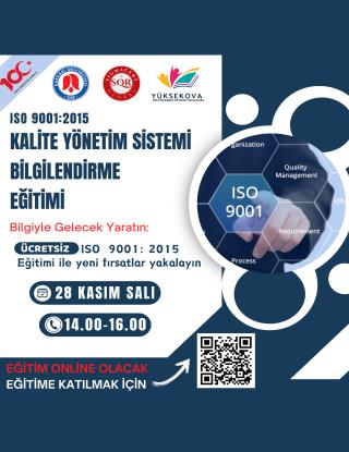 Kalite Yönetim Sistemi Bilgilendirme Eğitimi