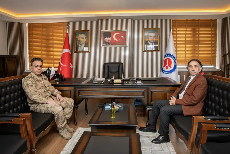 İl Jandarma Komutanından Rektörümüze Ziyaret 