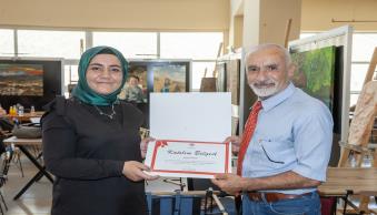 Üniversitemizde Yıl Sonu Karma Resim ve Heykel Sergisi Ziyarete Açıldı - Resim 9