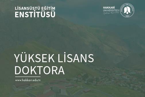 Lisansüstü Eğitim Enstitüsü Yüksek Lisans-Doktora
